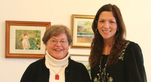 Jackie and Brenda Crossett at the Mohawk Valley Center for the Arts in Little Falls